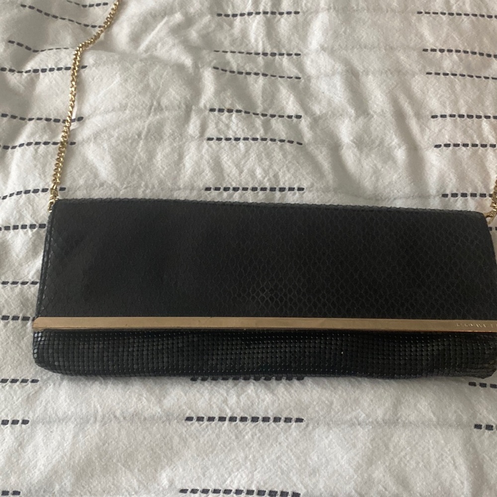 Bcbg Max Azaria sequin black clutch